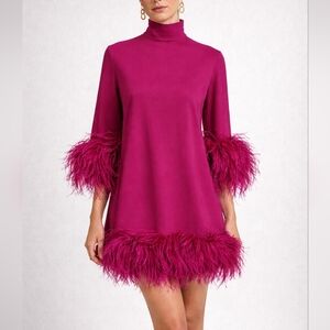 Taller Marmo – Gina Estate Dress – Magenta Silk Crepe – IT 42 – New with Tags